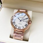 Ballon Bleu De Cartier 316L Steel 44*12mm Black/White Face 2824 Movement Watch